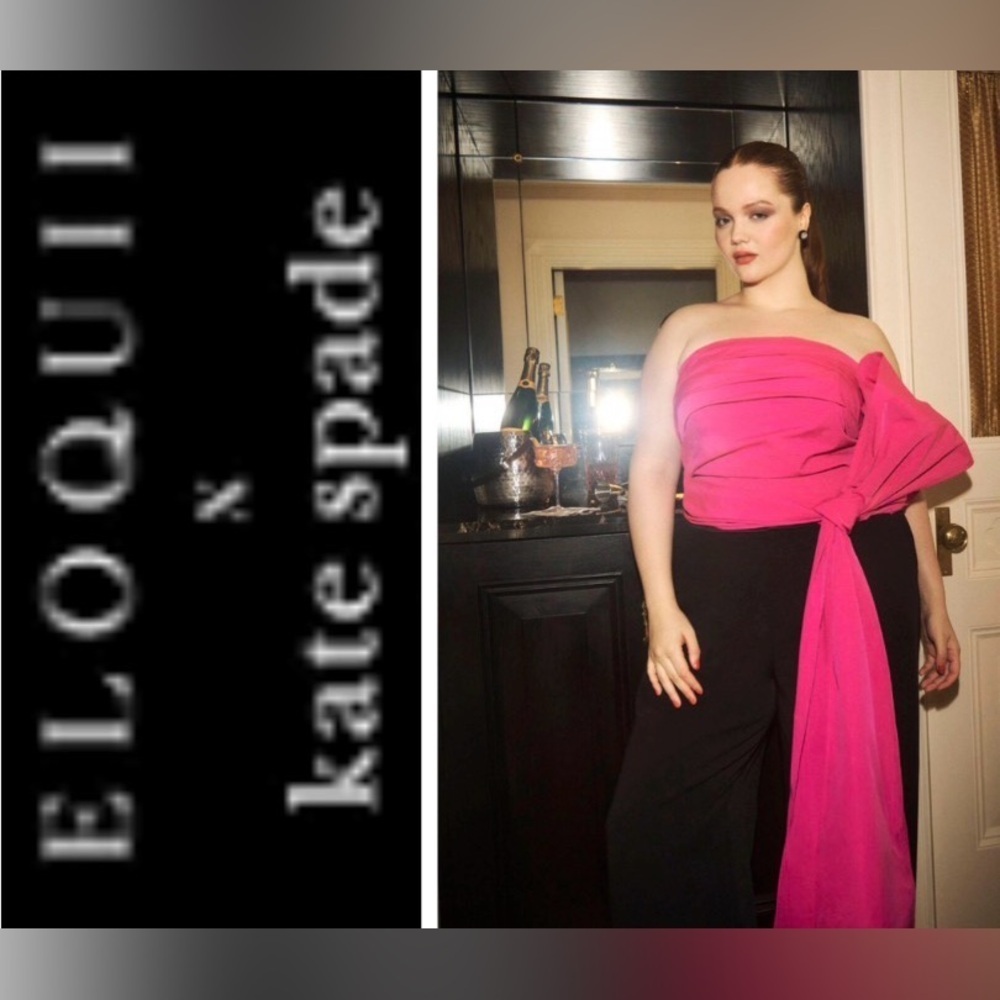 Eloquii x Kate Spade Pink Strapless Top size 24- NWOT